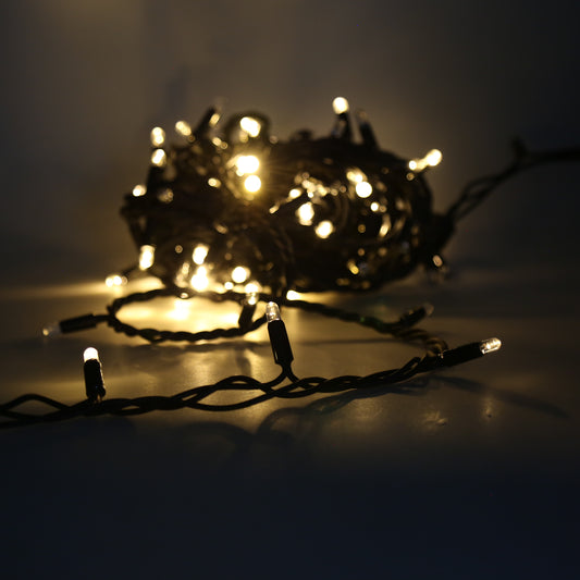 Guirlande lumineuse à clignotement lent. Lumières de Noël d'extérieur LED - blanc chaud - 10 mètres
