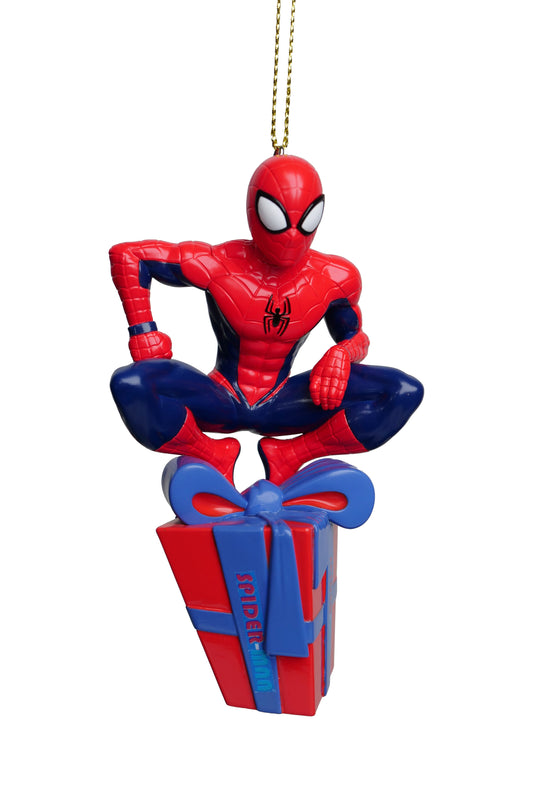 Spiderman sur le cadeau de Noël - Ornement de Noël