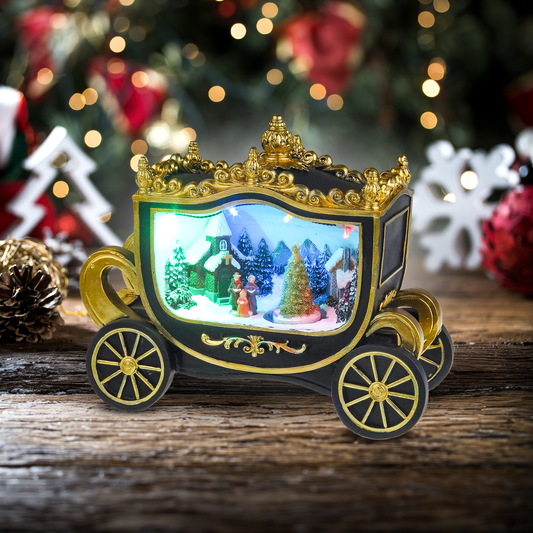Scène de Noël de Royal Wagon - Village de Noël