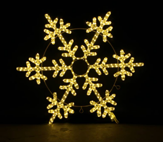 Flocon de Neige Lumière de Noël 80x80cm LED Extérieur