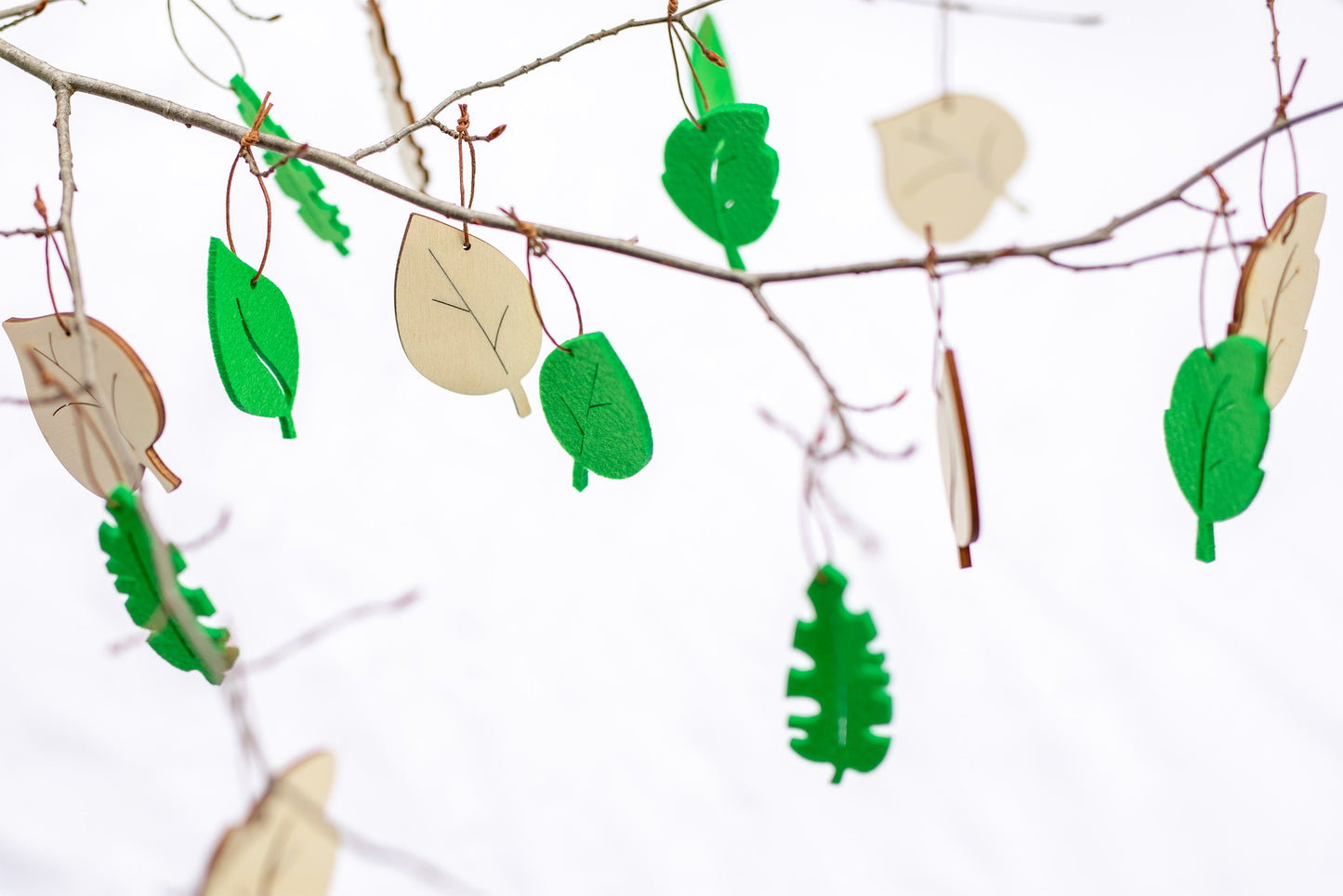 Support de décoration de feuilles