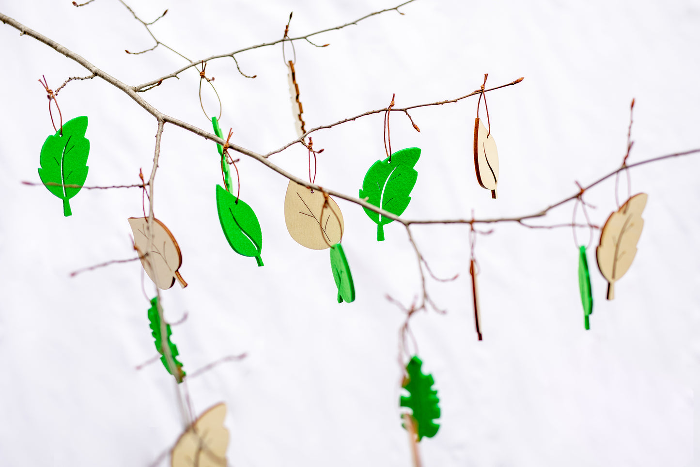 Support de décoration de feuilles