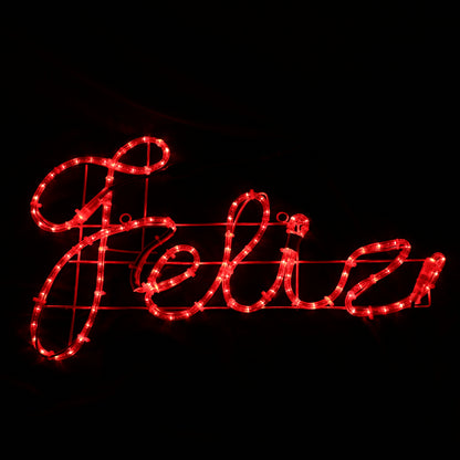 Enseigne LED Feliz Navidad - 44x183cm