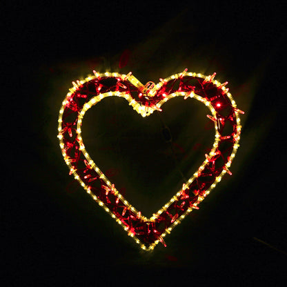 Coeur LED - Motif lumineux de Noël