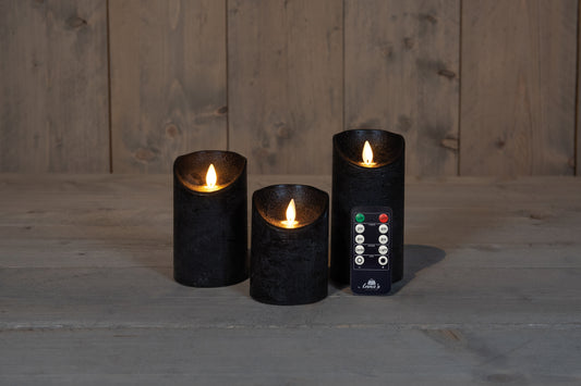 Flameless wax candle battery operated with remote