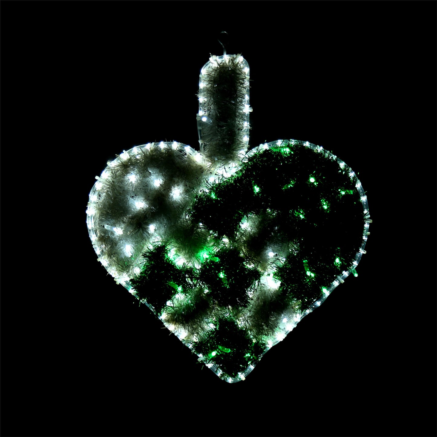 Outdoor lights for Christmas - heart 2d