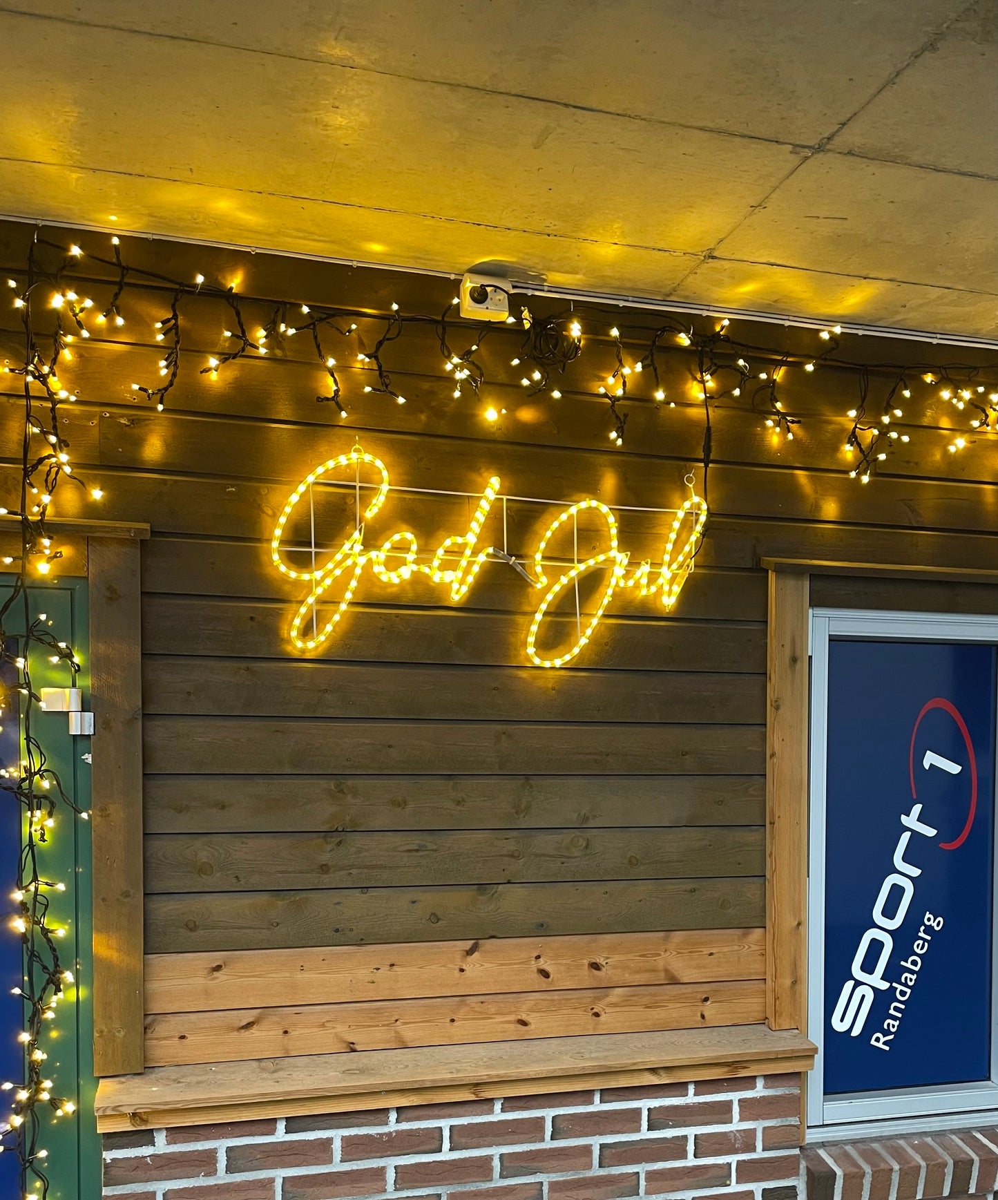 Enseigne LED God Jul - Blanc Chaud 100x48 cm