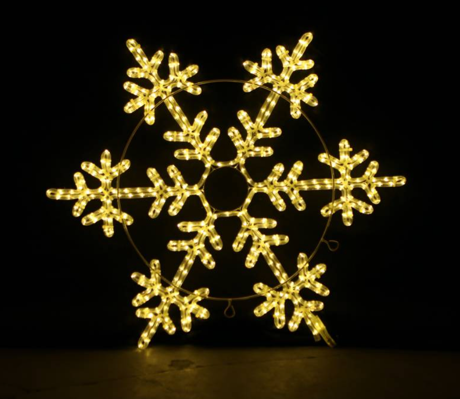 Lumière de Noël Flocon de Neige 80x80cm LED Extérieure