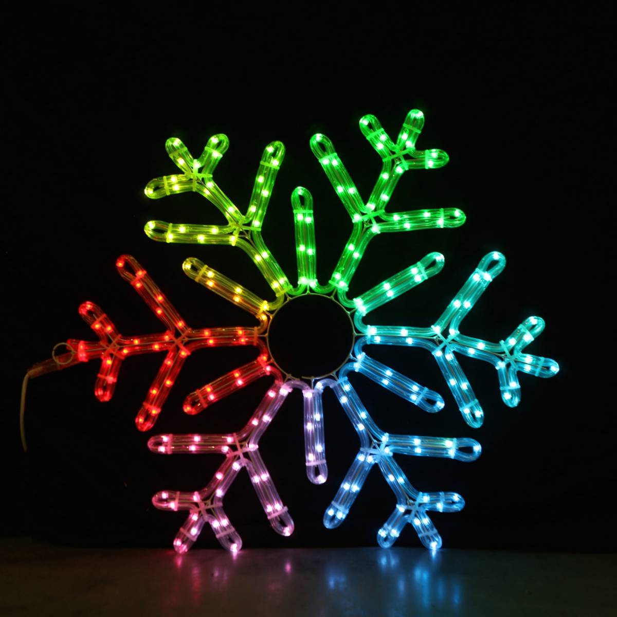 Flocon de neige de Noël 55x55cm avec télécommande et LED intelligente